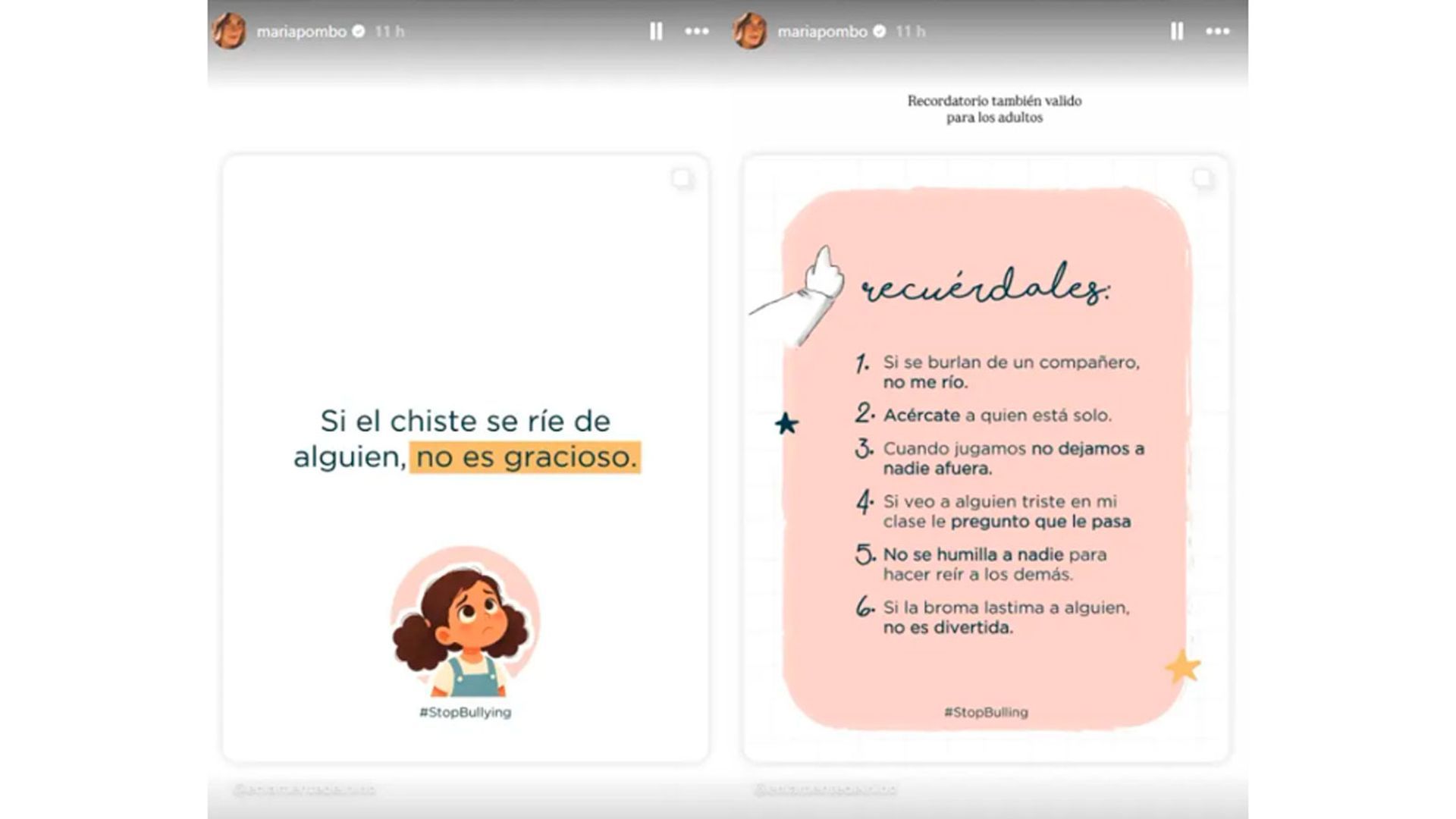 Los stories de María Pombo tras las declaraciones de Laura Escanes