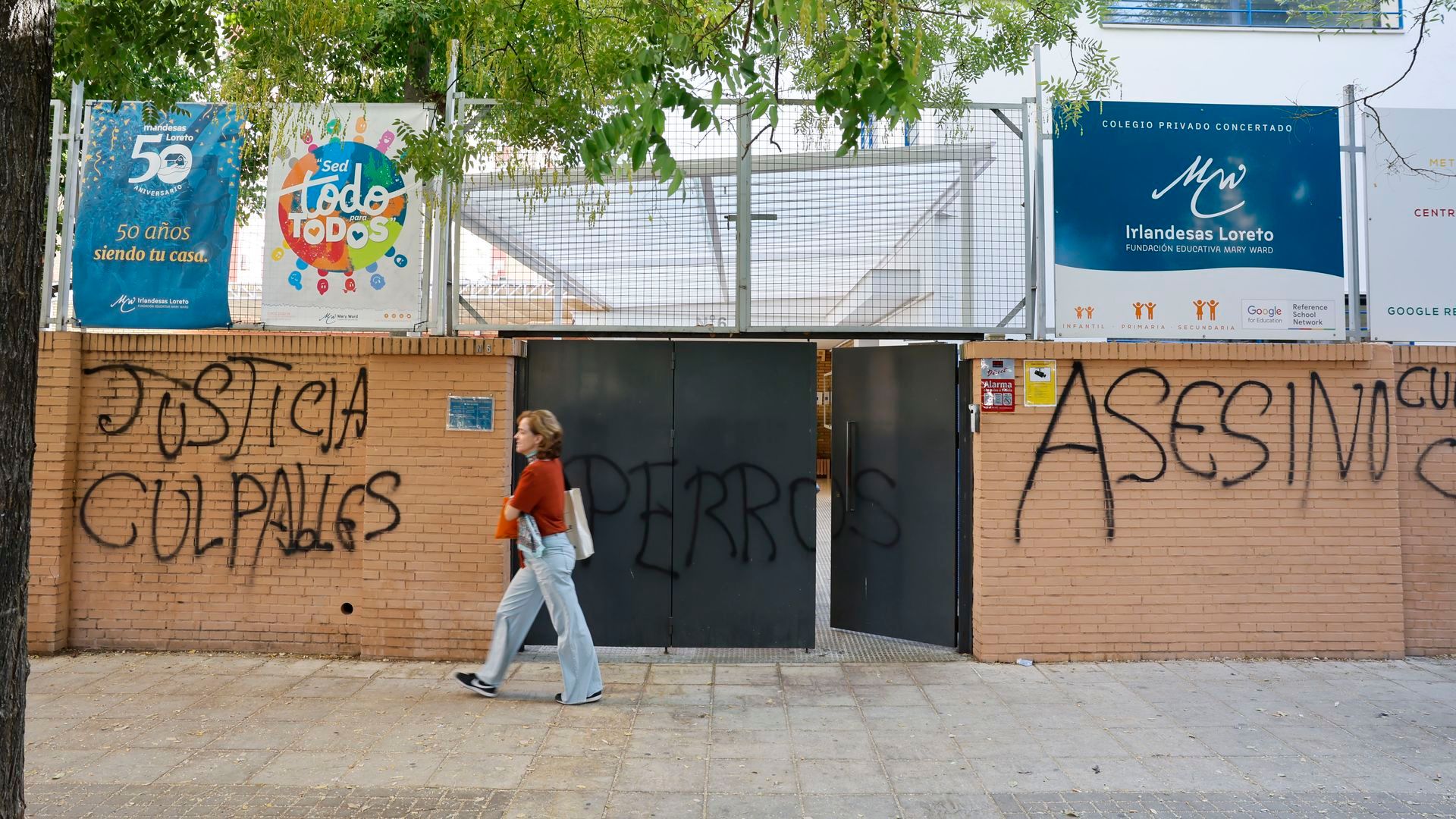 Colegio Irlandesas Loreto de Sevilla, en el que estudiaba Sandra Peña