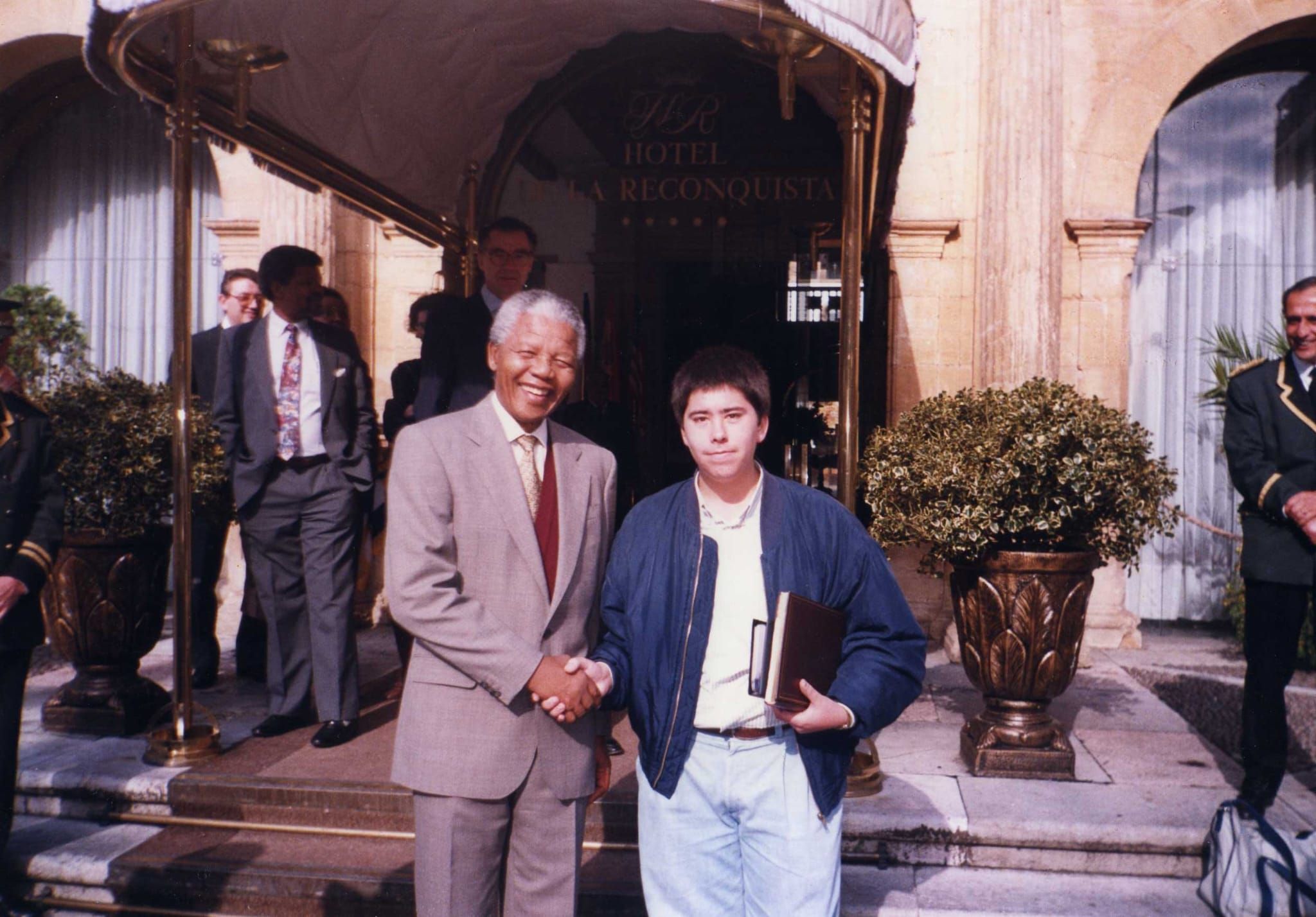 Nelson Mandela y Ander Azcárate