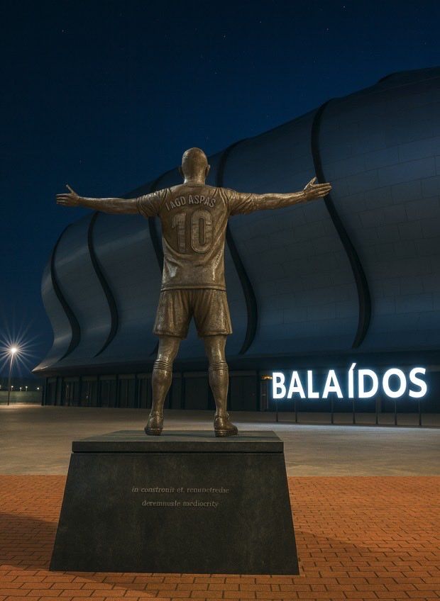Algunas de las propuestas de los aficionados para la estatua de Iago Aspas