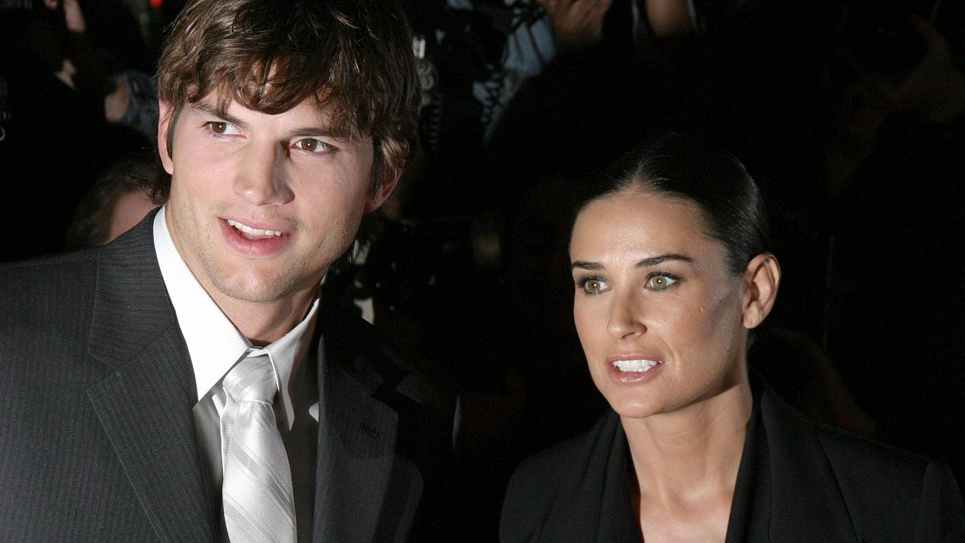Ashton Kutcher y Demi Moore