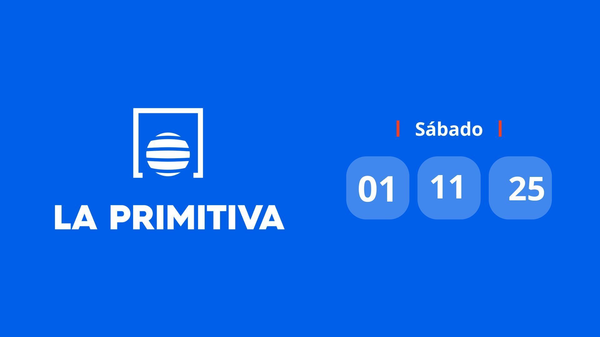 El resultado del sorteo de La Primitiva del 1 de noviembre de 2025