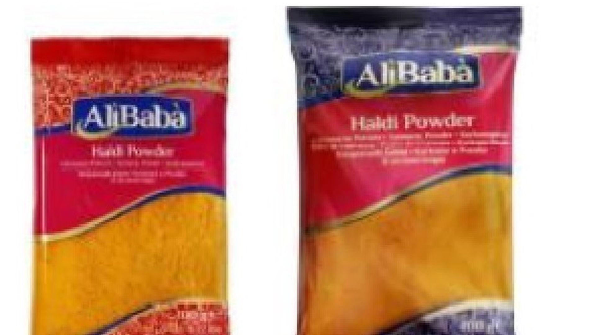 Envases de cúrcuma en polvo de la marca Ali Babá afectados por la presencia de 'Salmonella spp.'