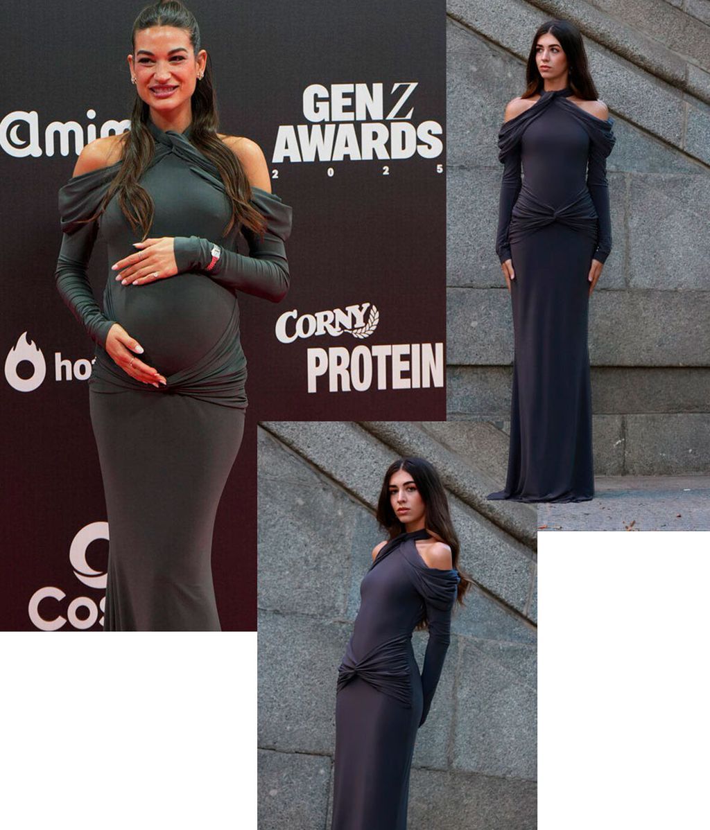 Estela Grande, con el vestido Ingrid de Adorie en los GenZ Awards