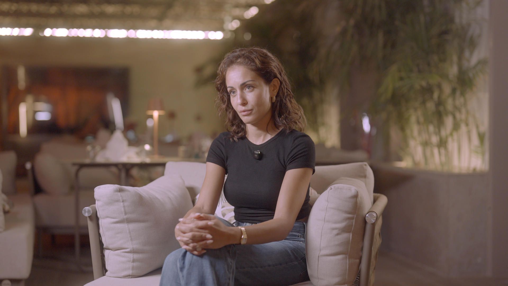 Hiba Abouk en el marco del Festival de Cine de El Gouna