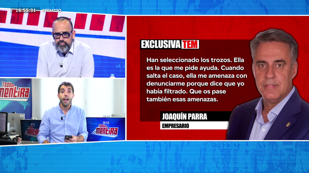 Joaquín Parra reacciona a la información de Pérez Dolset en 'Todo es mentira': "Si quiere guerra, tendrá guerra"