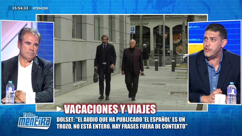 Jorge Calabrés para los pies a Pérez Dolset sobre los audios de la trama de Leire Díez: ''Estas investigados y se los daré al juez"