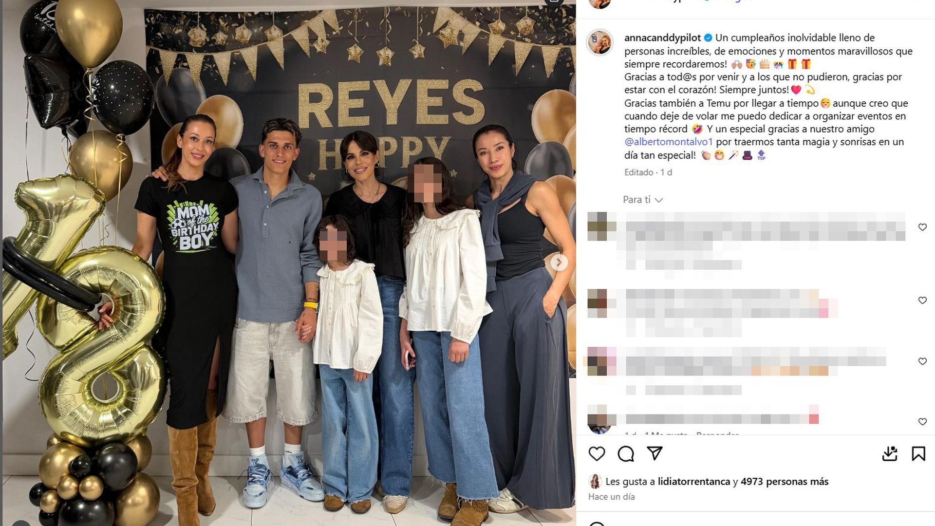 La fiesta de cumpleaños de José Antonio Reyes Jr.
