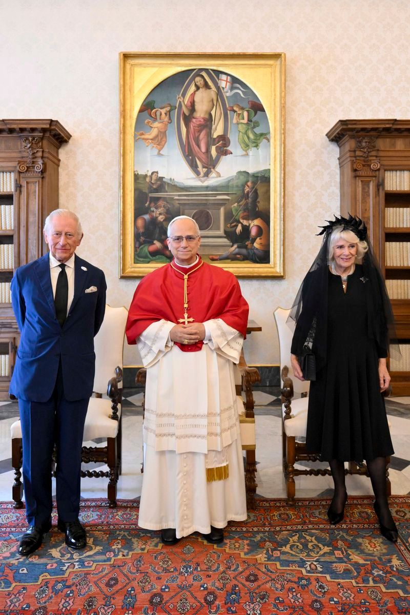 Los reyes, con el papa
