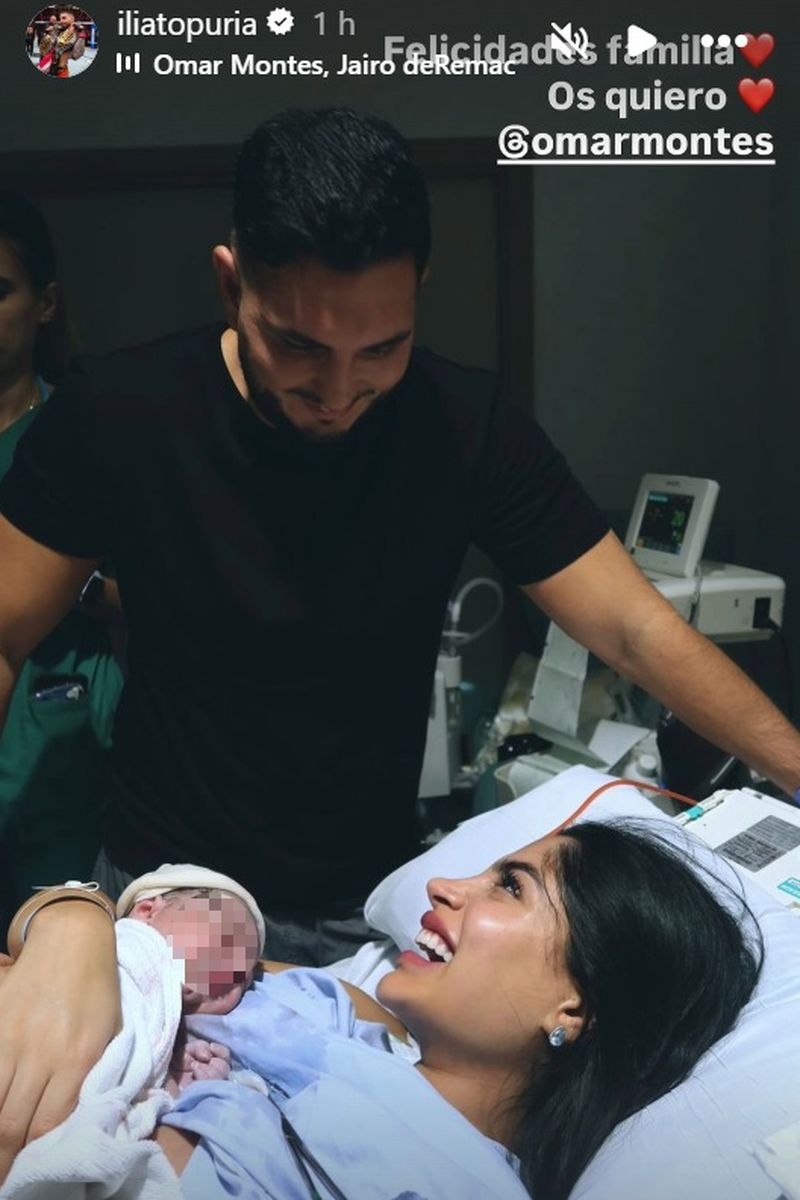 Omar Montes y Lola Romero en el hospital