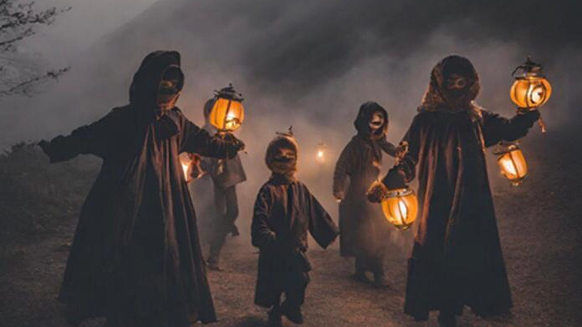 Celebración de 'Gau Beltza' en Hendaia, en 2023