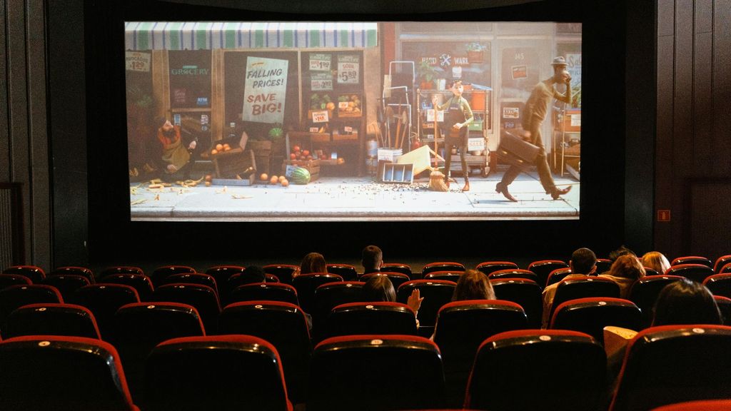 El interior de una sala de cine