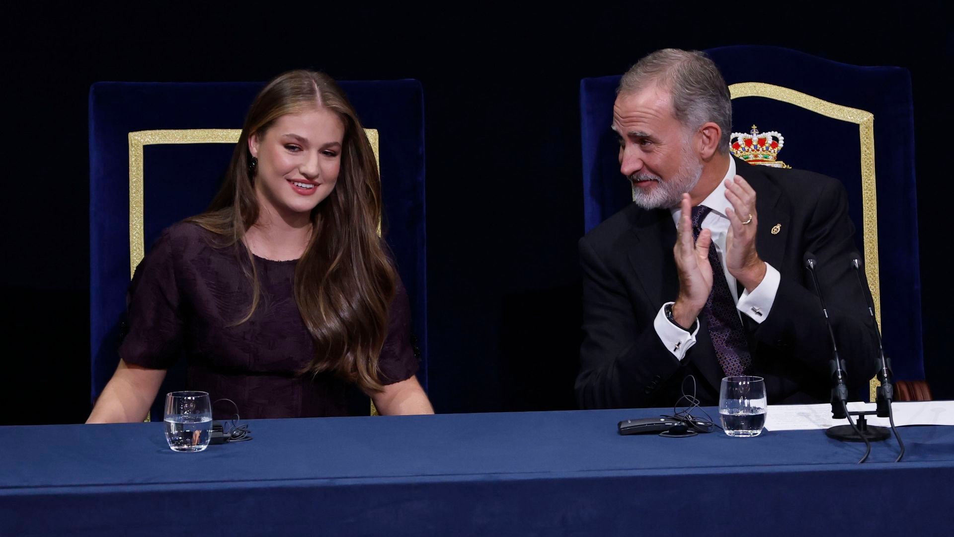 El rey Felipe Vi y la princesa Leonor este viernes