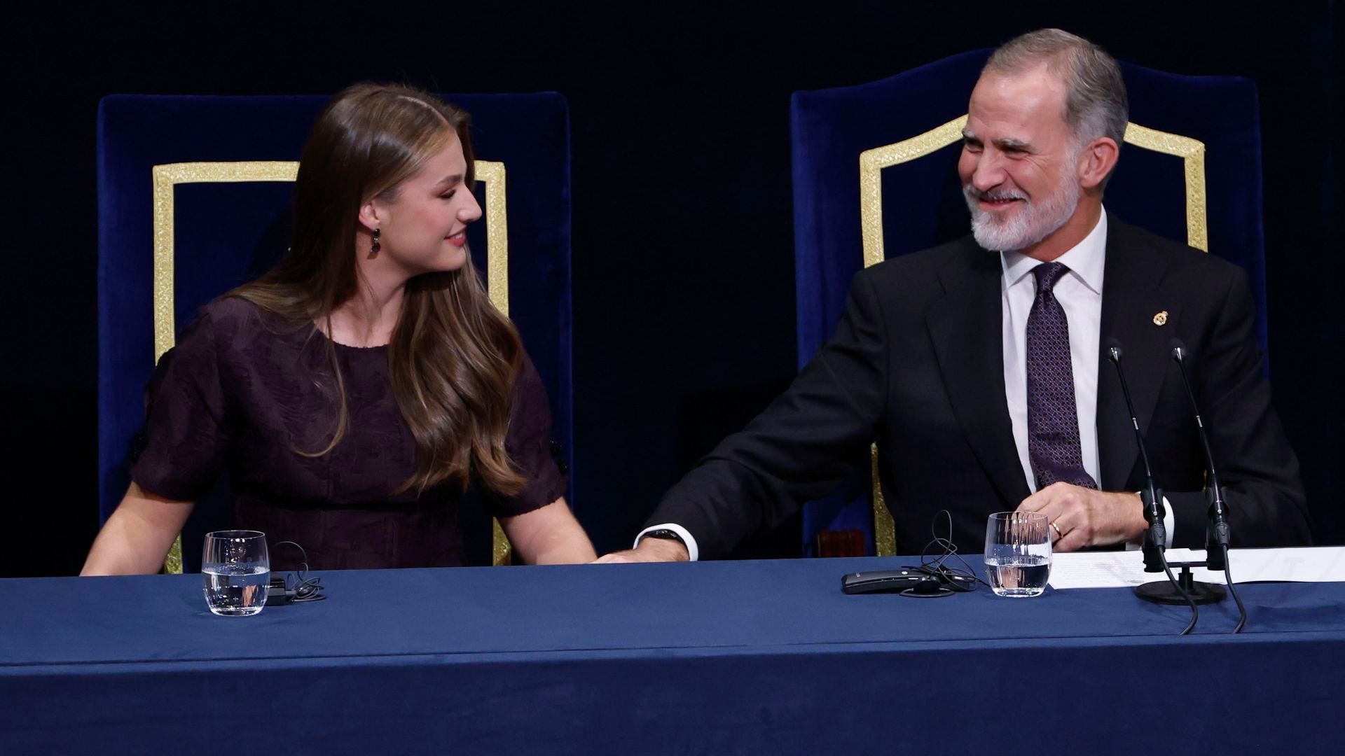 El rey Felipe y la princesa Leonor en los Premios Princesa de Asturias