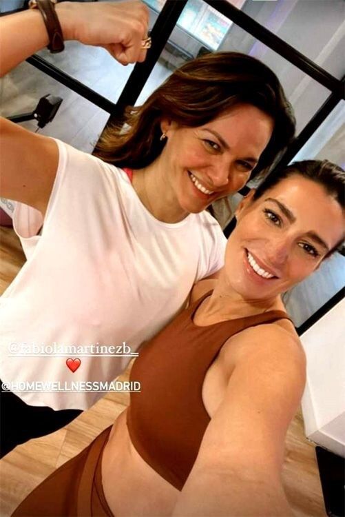 Eugenia Osborne y Fabiola Martínez, juntas en el gimnasio