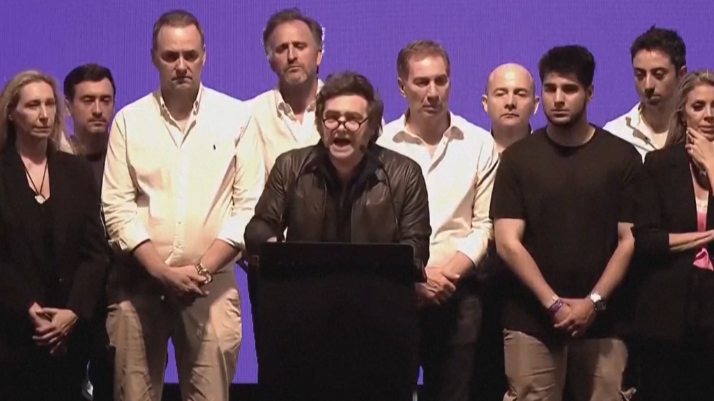 Imagen de la campaña de Milei en Rosario (Argentina)