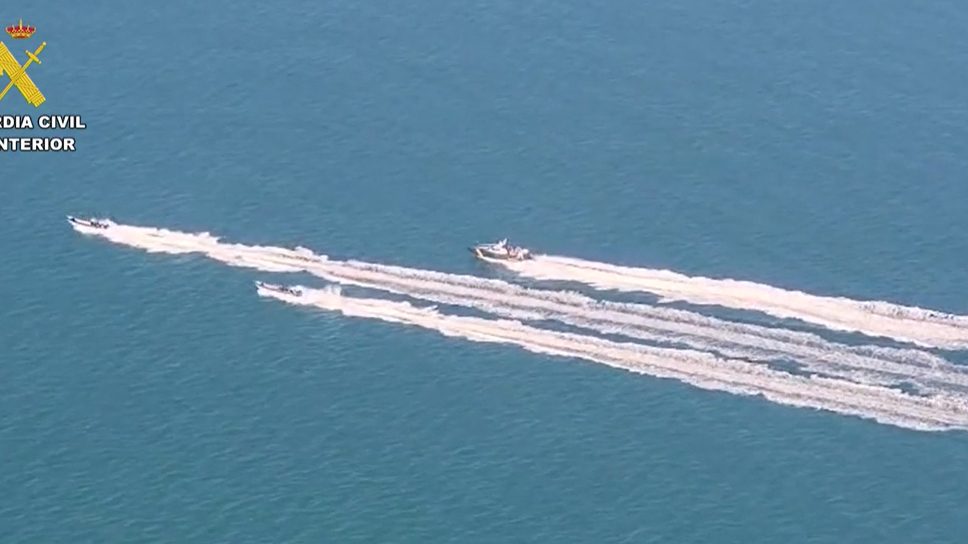 Imagenes de la persecución previa a la detención de los cuatro individuos