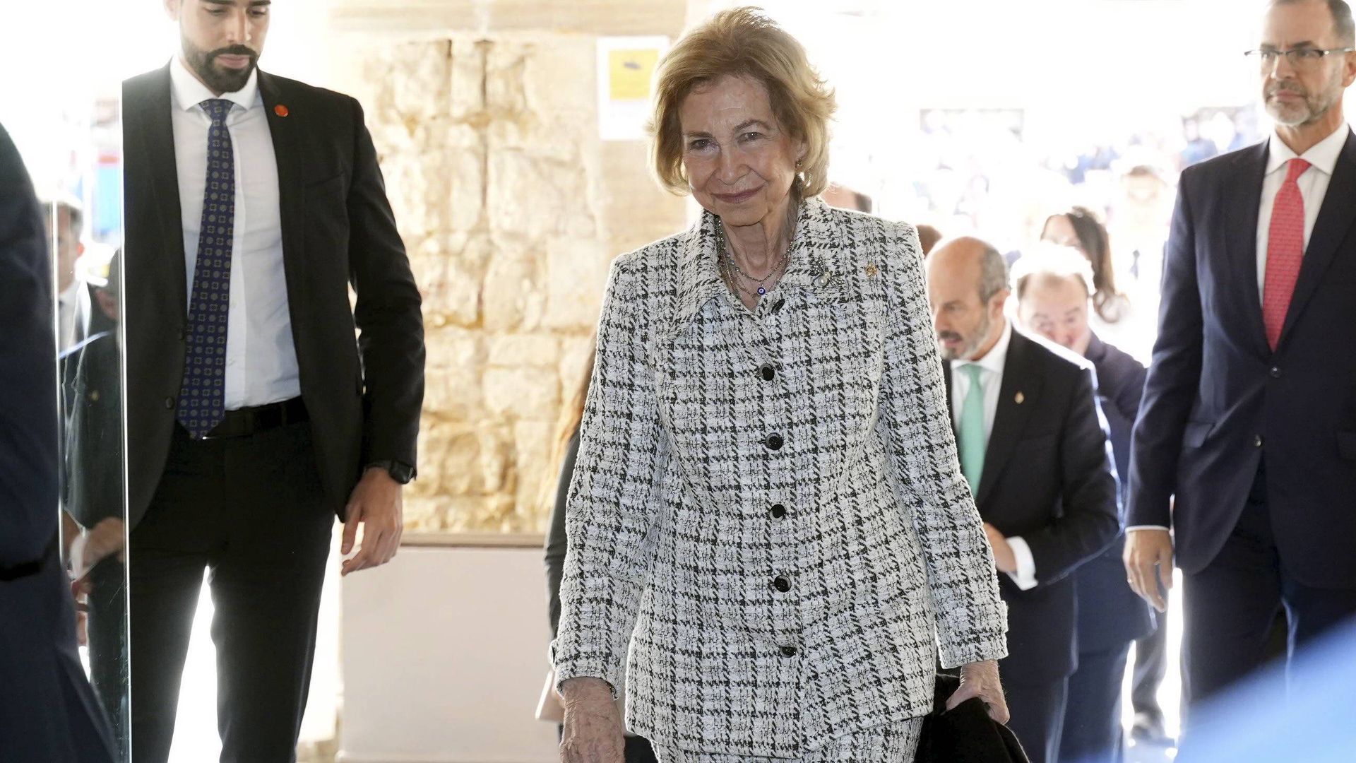 La llegada de la reina Sofía