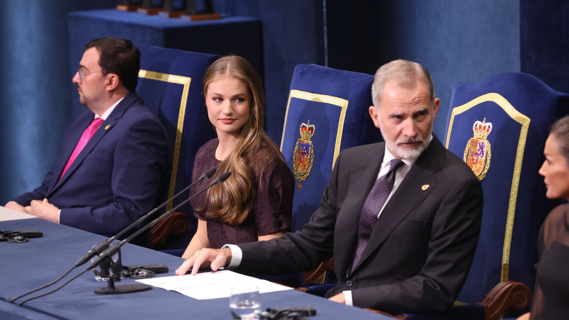 La princesa Leonor y el rey Felipe