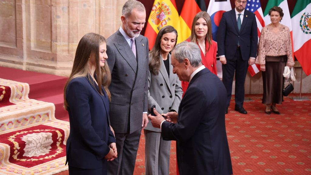 La recepción de los reyes en el Hotel Reconquista de Oviedo