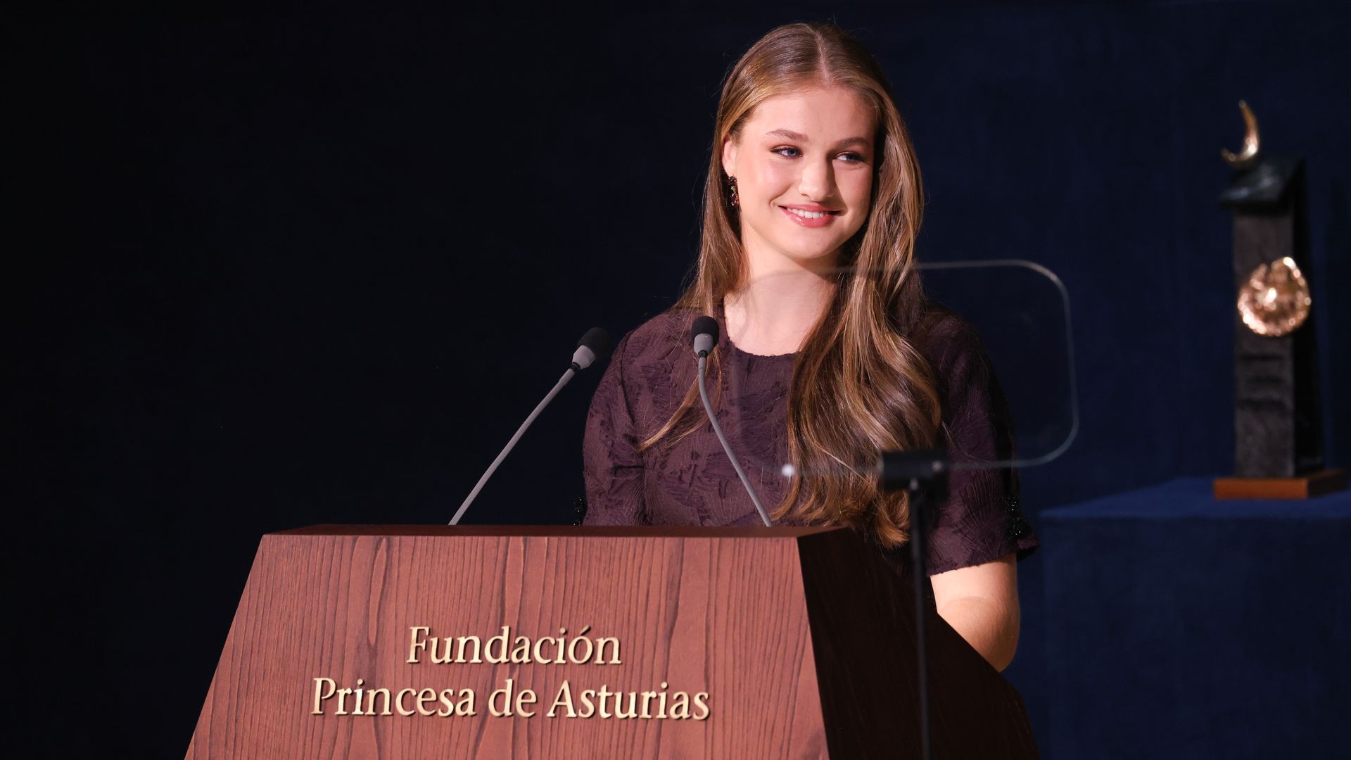 Leonor, durante su discurso Leonor, durante su discurso