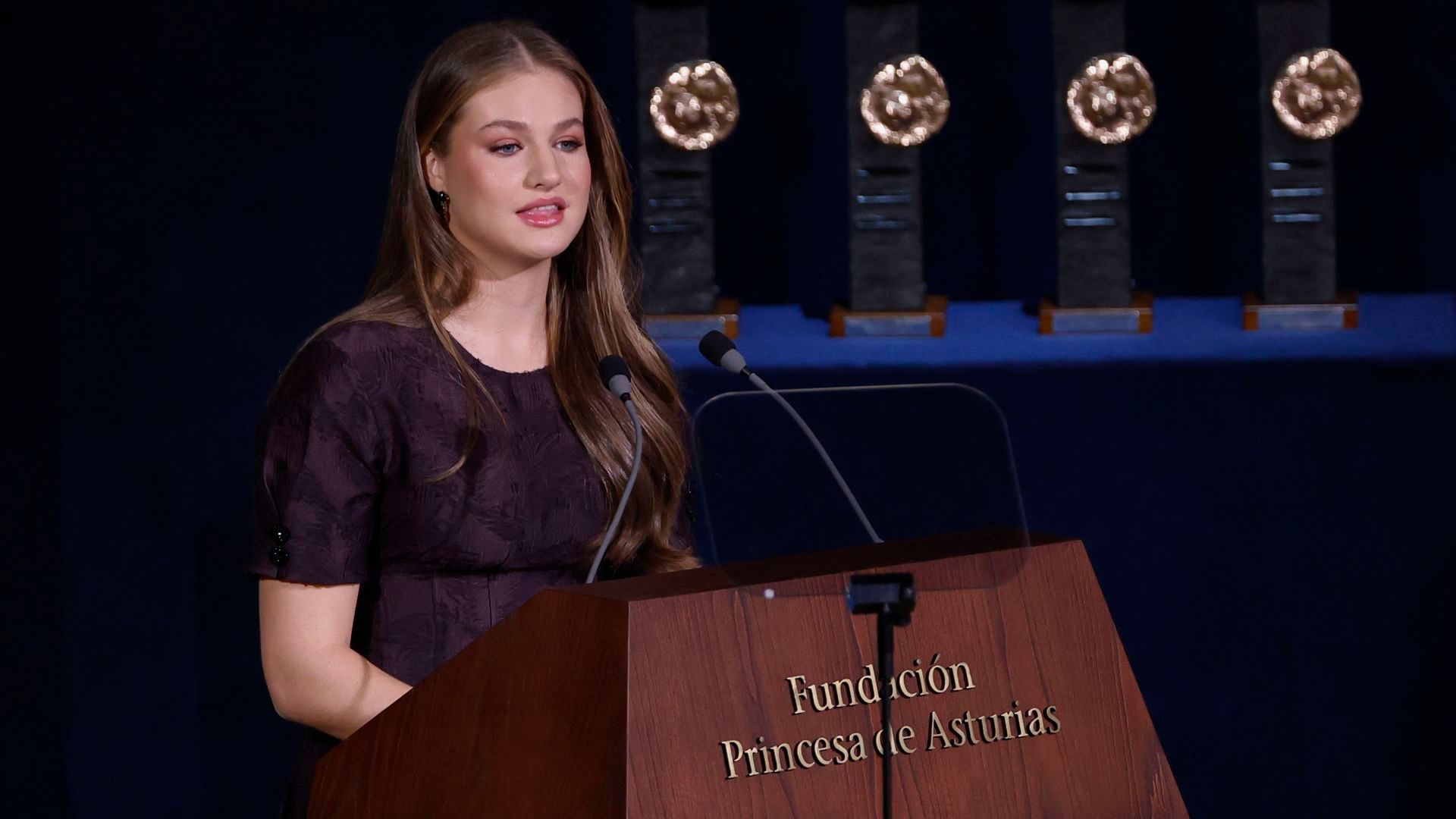 Leonor pronuncia su discurso en los Premios Princesa de Asturias