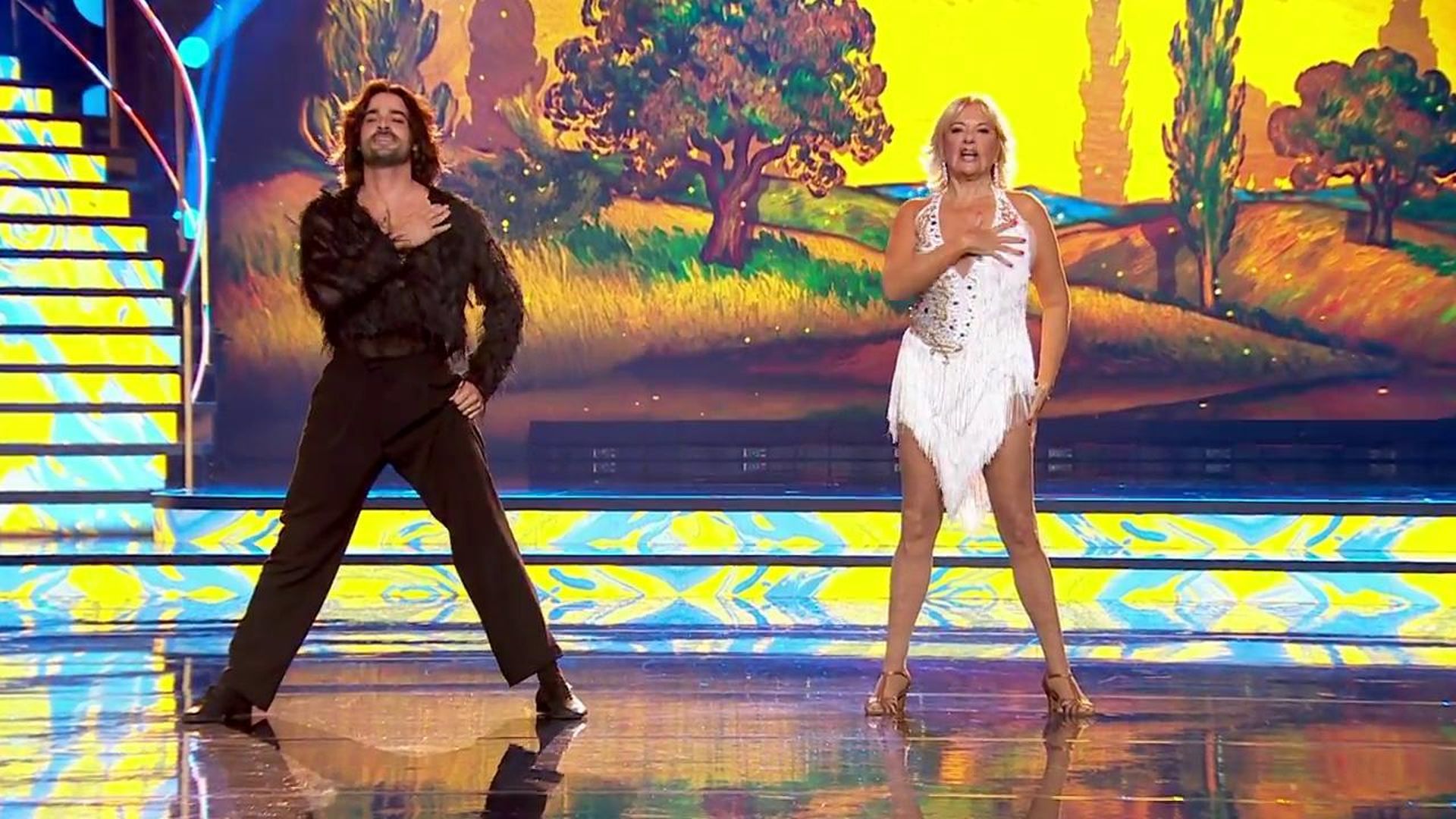 La actuación de Bárbara Rey en la gala 7