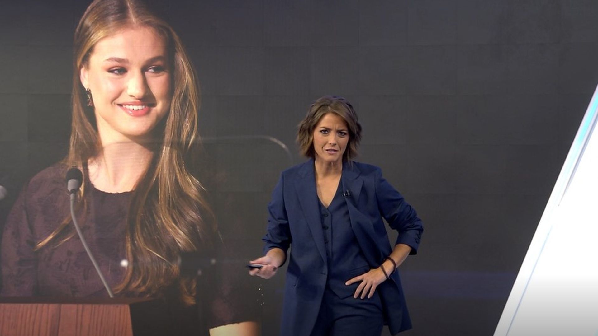 María Casado corrige a la princesa Leonor en directo: "Lo hago con mucho cariño"