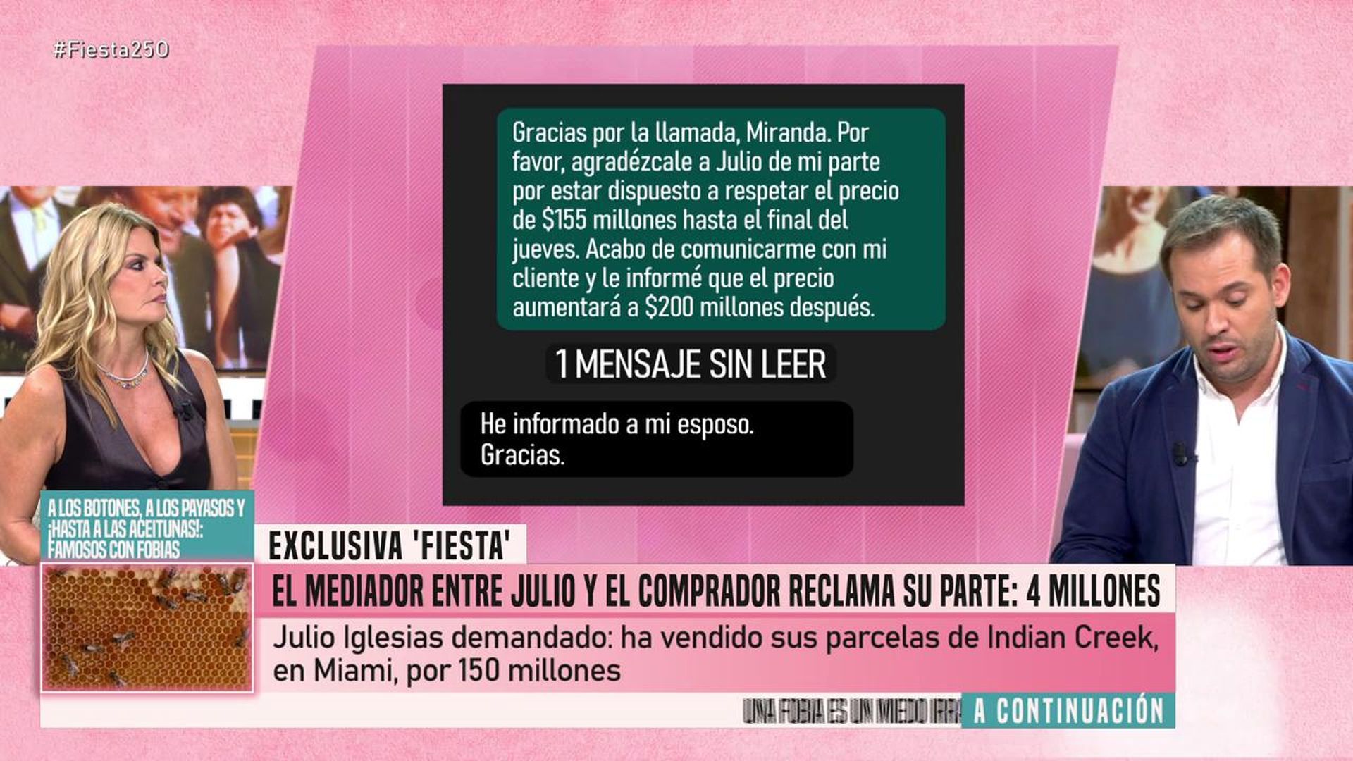 Saúl Ortiz detalla por qué han demandado a Julio Iglesias y Miranda