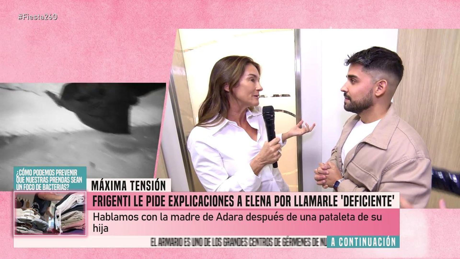 Elena y Frigenti se reencuentran en 'Fiesta' tras su choque en redes