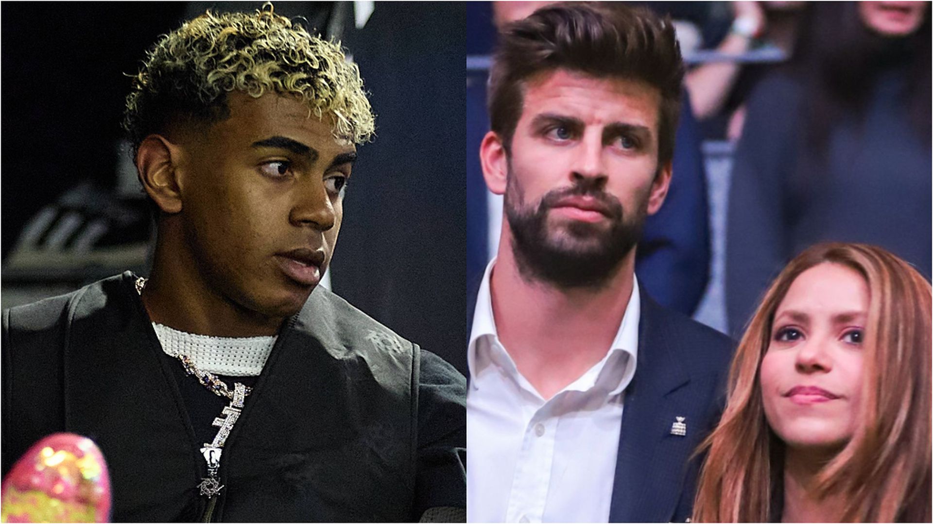 Lamine Yamal, Gerard Piqué y Shakira Lamine Yamal, Gerard Piqué y Shakira