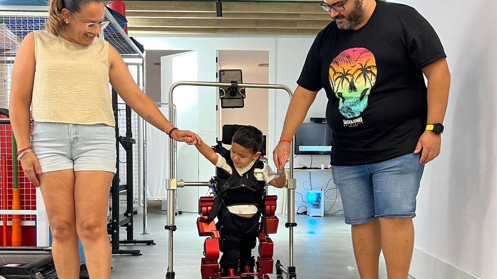 Pablo con su familia