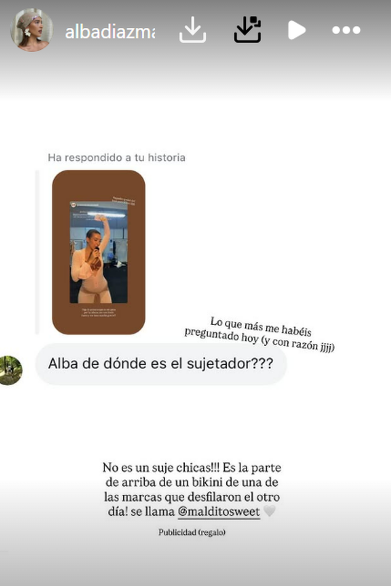 Alba Díaz luce la tendencia top bikini con un vestido