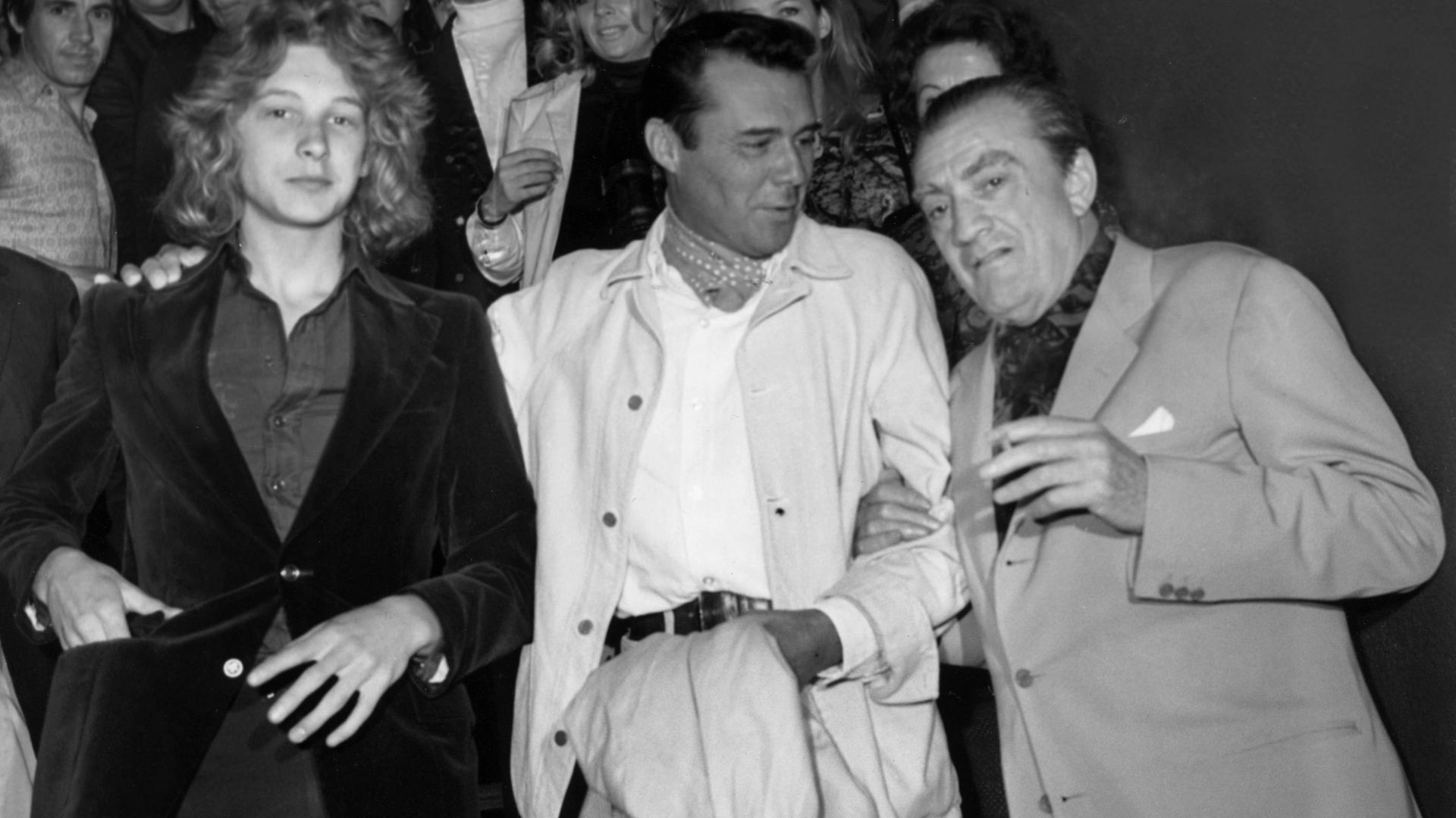 Björn Andrésen, durante la promoción de la película, junto a Visconti
