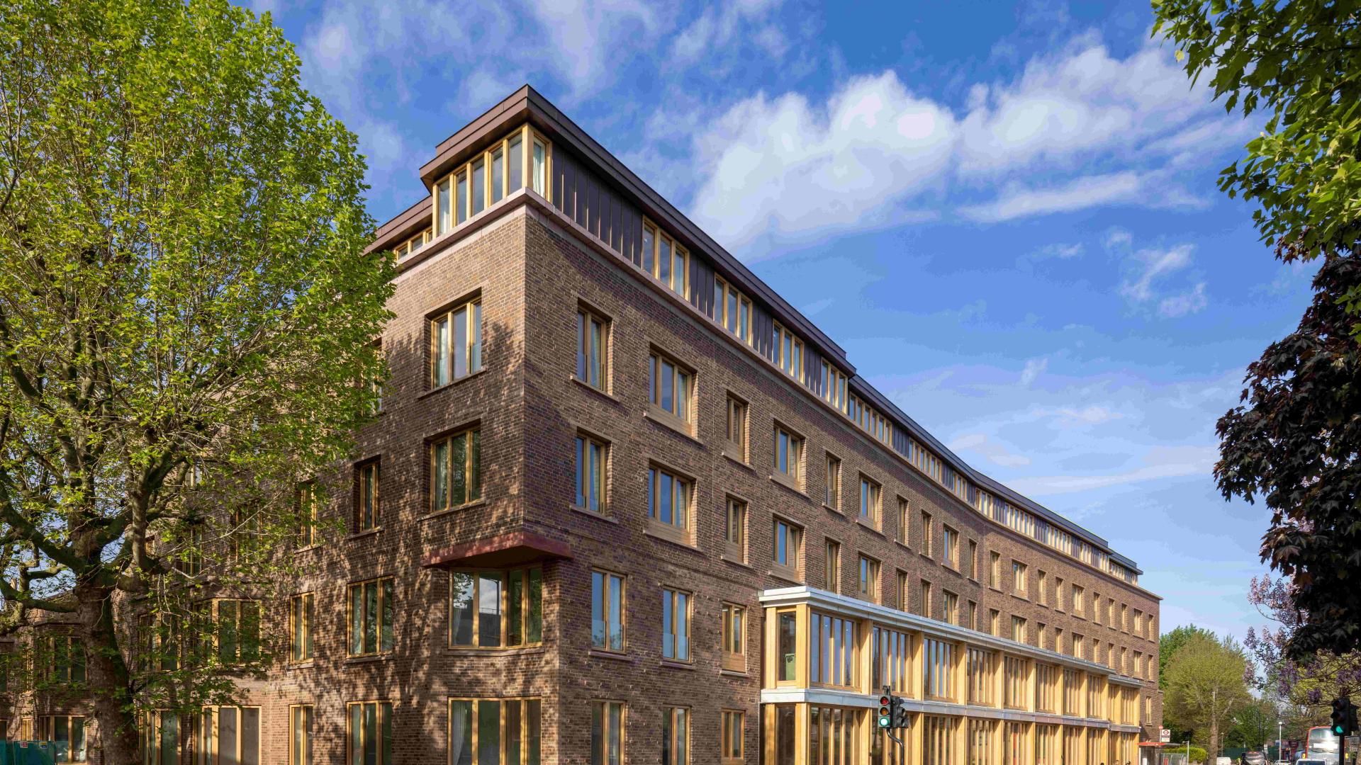 Fachada exterior del edificio Appleby Blue