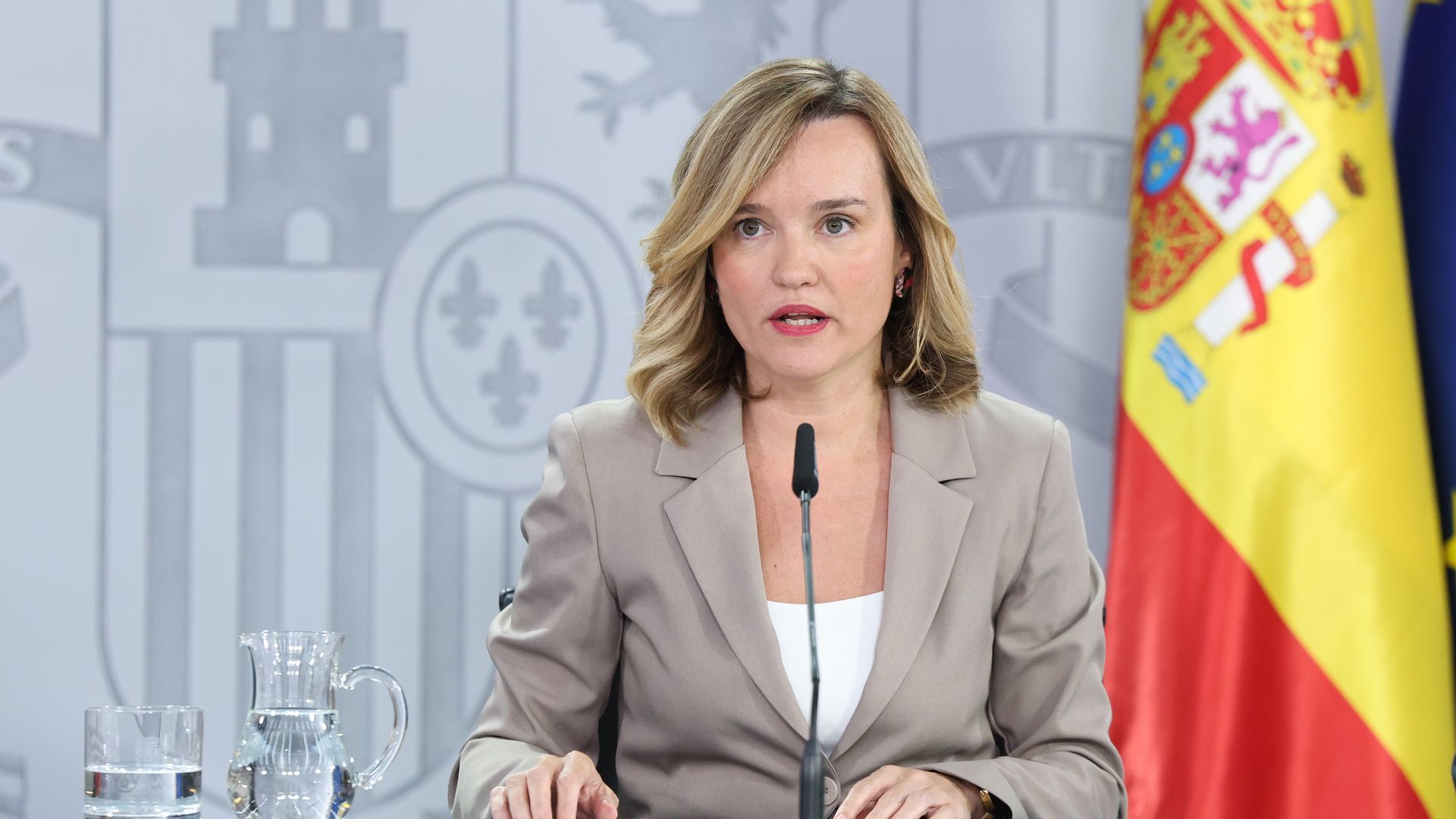 La actual portavoz del Gobierno y ministra de Educación, Formación Profesional y Deportes, Pilar Alegría, en una imagen de archivo