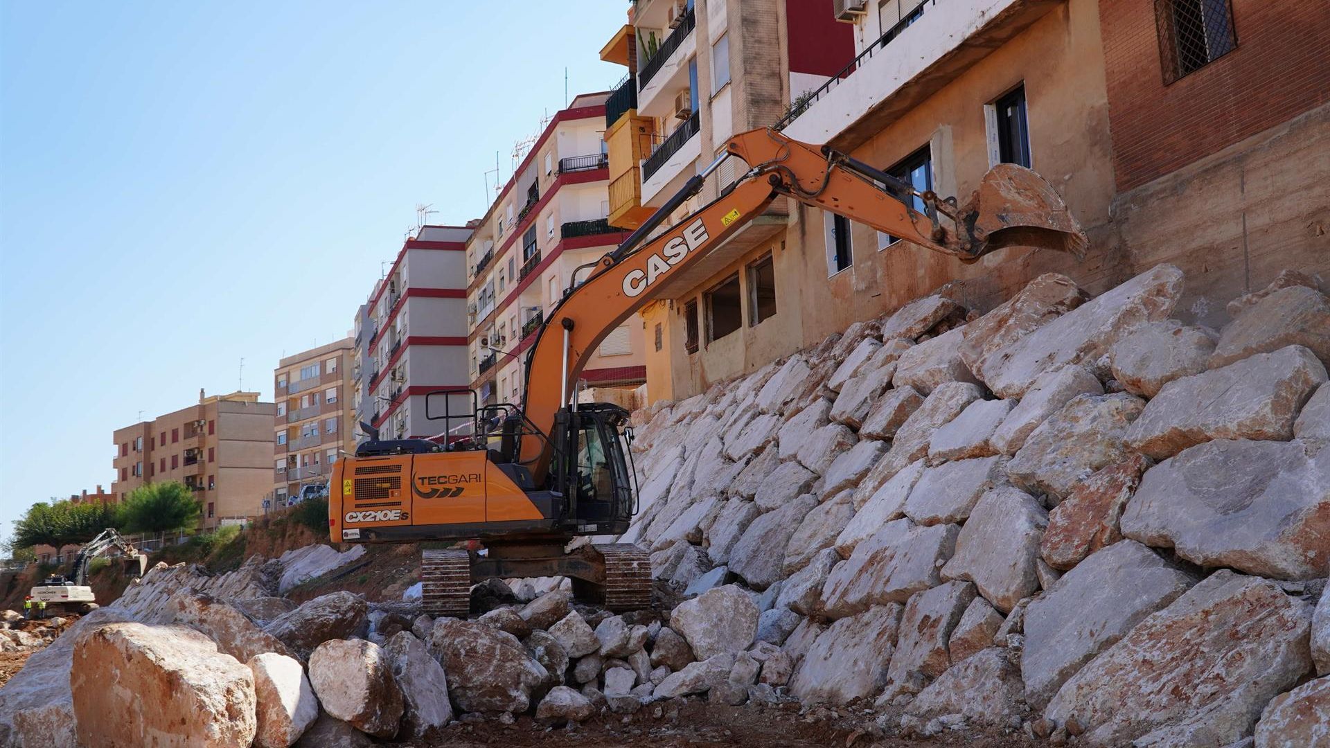 Obras en el barranco del Poyo