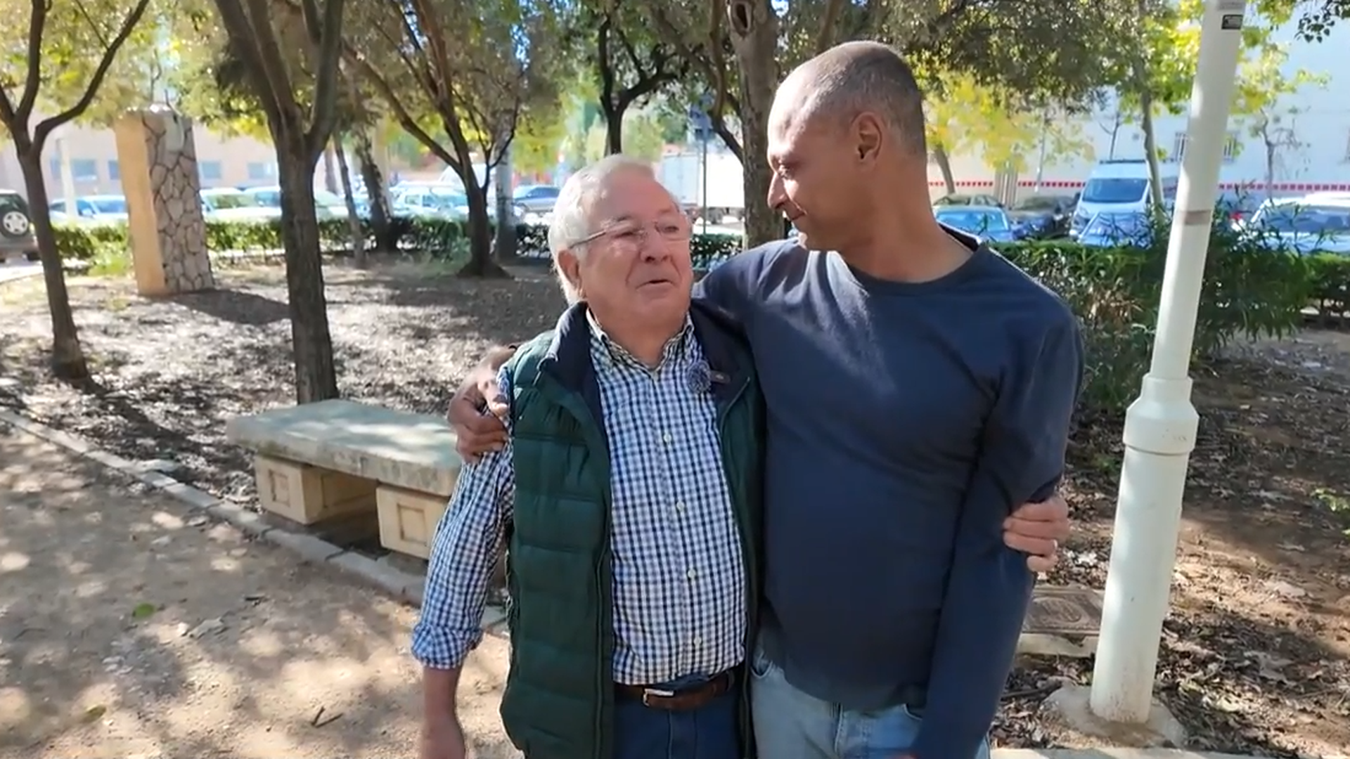 Patricio y Baquir reencontrados un año después de la DANA