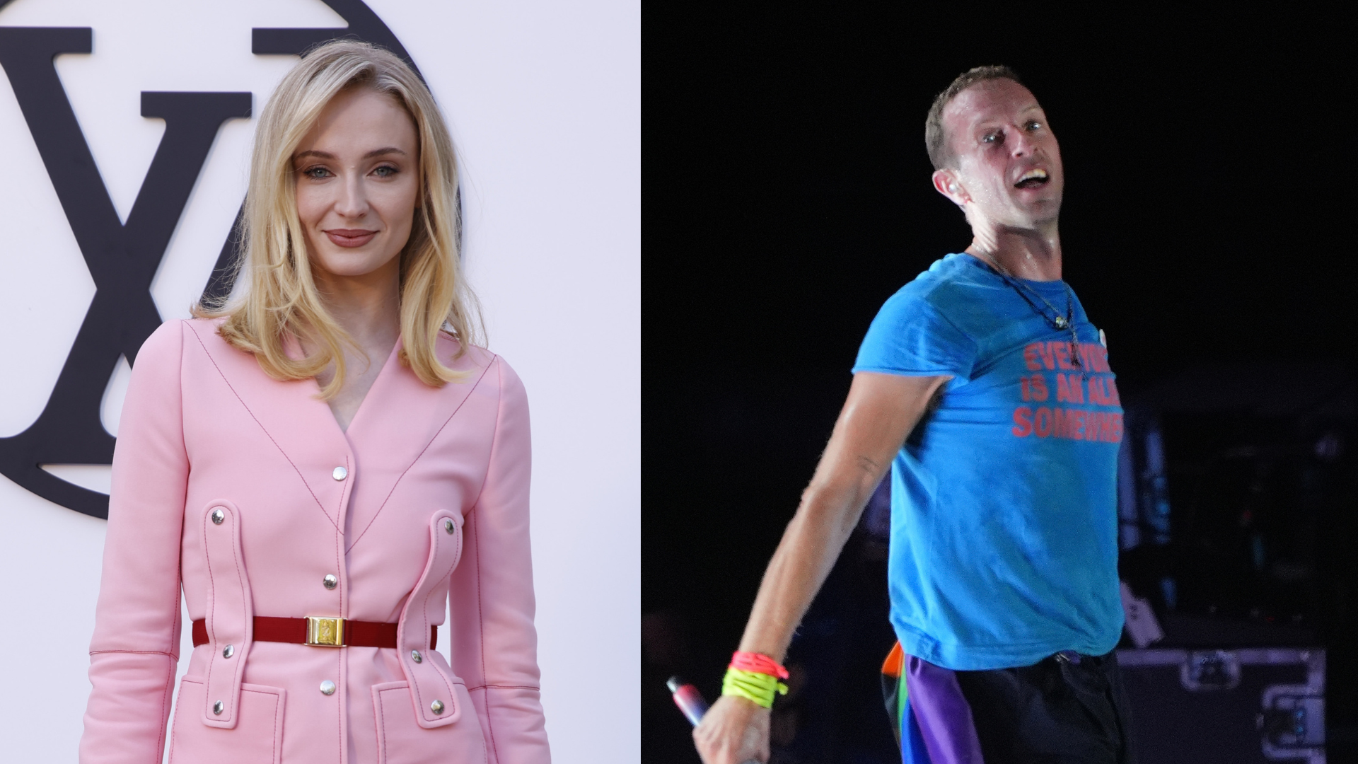 Sophie Turner y Chris Martin Sophie Turner y Chris Martin
