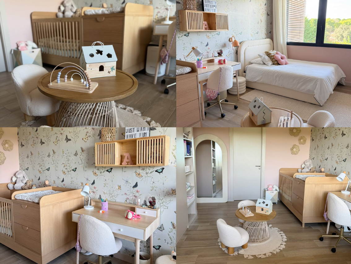 Habitación actual de Aura y Anais, hijas de Helen Lindes