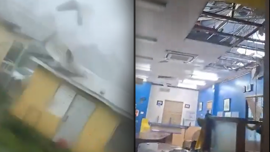 El huracán Melissa arrasa en Jamaica: gasolineras por los aires, hospitales destrozados, tejados arrancados y calles convertidas en ríos