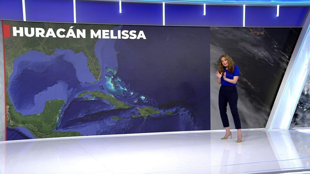 La trayectoria del huracán Melissa: "Para que se debilite tiene que tocar tierra o acercarse a agua más frías"