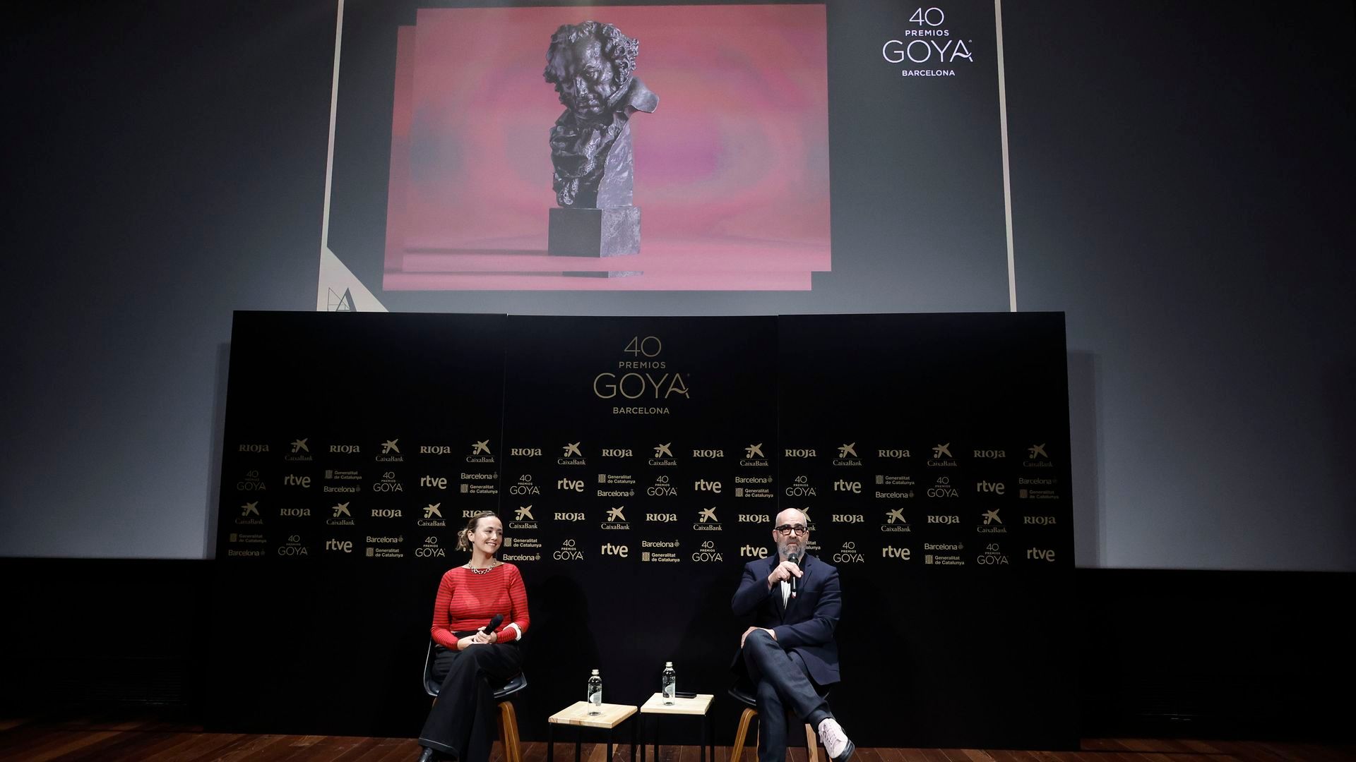 Luis Tosar y Rigoberta Bandini