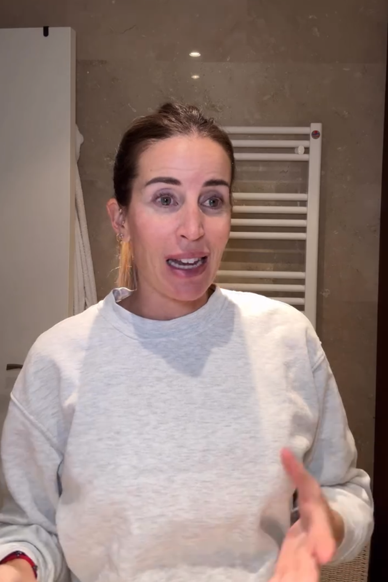 Marta Castro hablando en sus historias