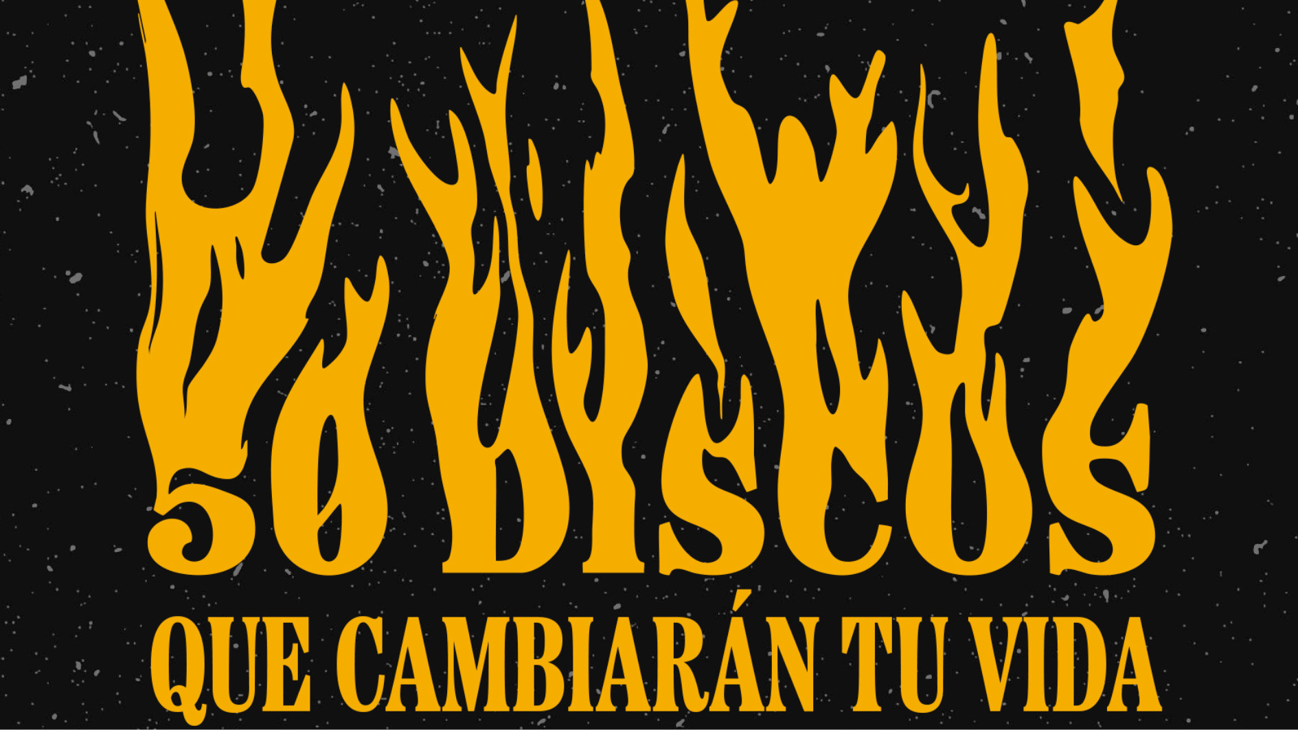 Portada del libro escrito por Óscar Giménez, '50 discos que te cambiarán la vida'