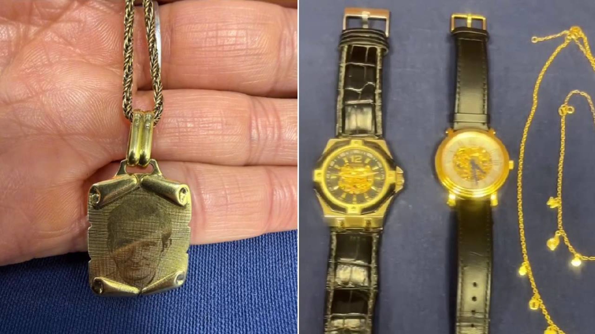 Relojes y joyas incautados tras la desarticulación de una banda que robaba con el método del 'abrazo cariñoso'