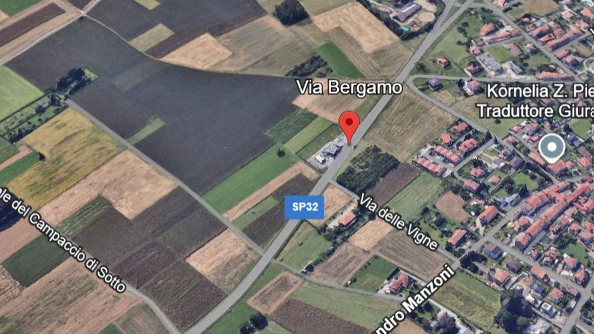 Zona del atropello de Josep Martínez