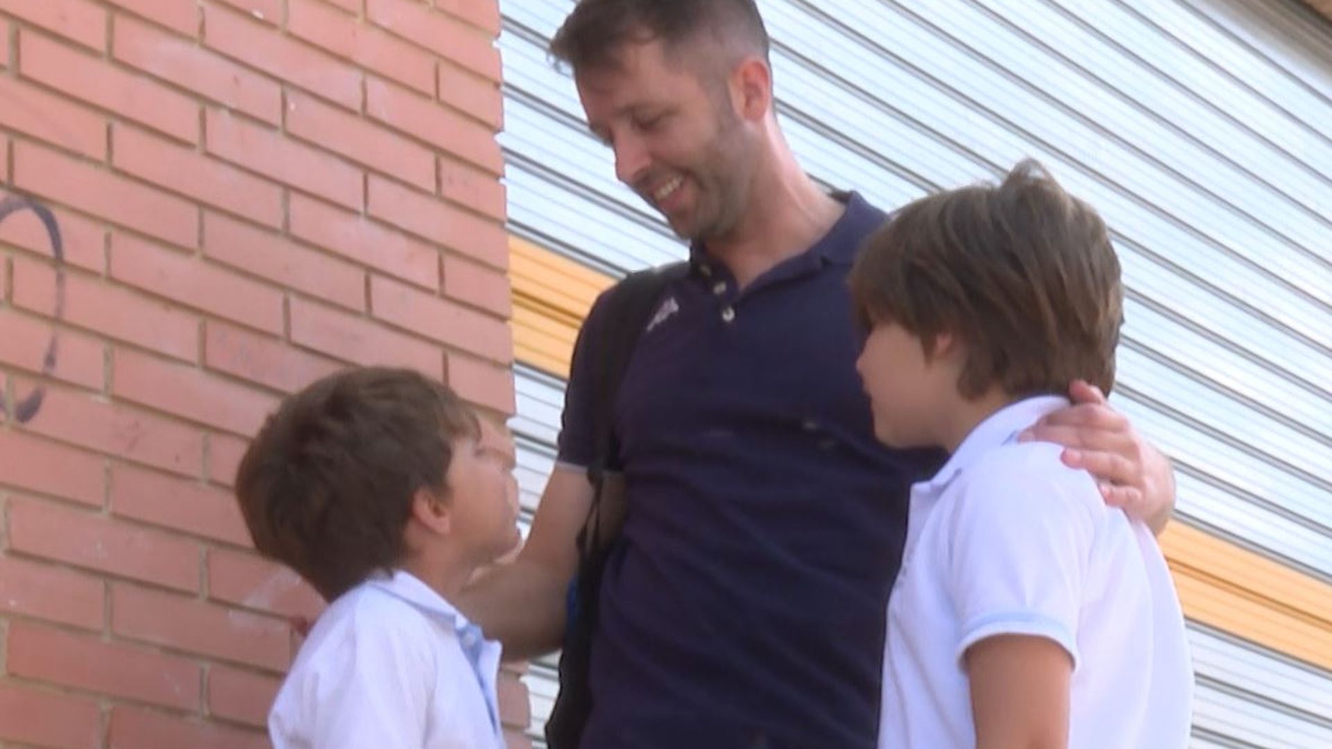 Antonio con sus hijos