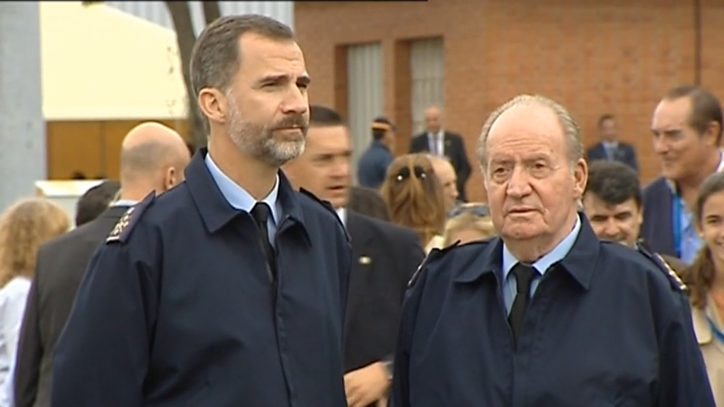 El Rey Felipe VI junto con el Rey Emérito