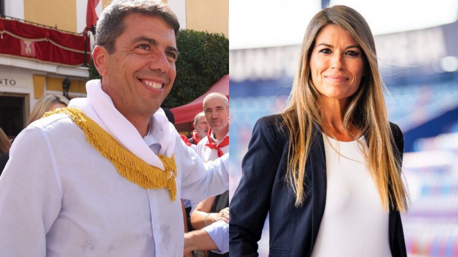 Fotomontaje con imágenes de Carlos Mazón y Maribel Vilaplana